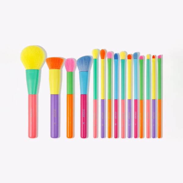 Docolor, Dream of Color - 15 Pieces Colourful Makeup Brush Set