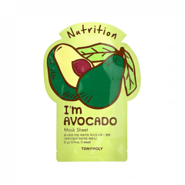 TONYMOLY, I m Avocado Nutrition Mask Sheet, 21g